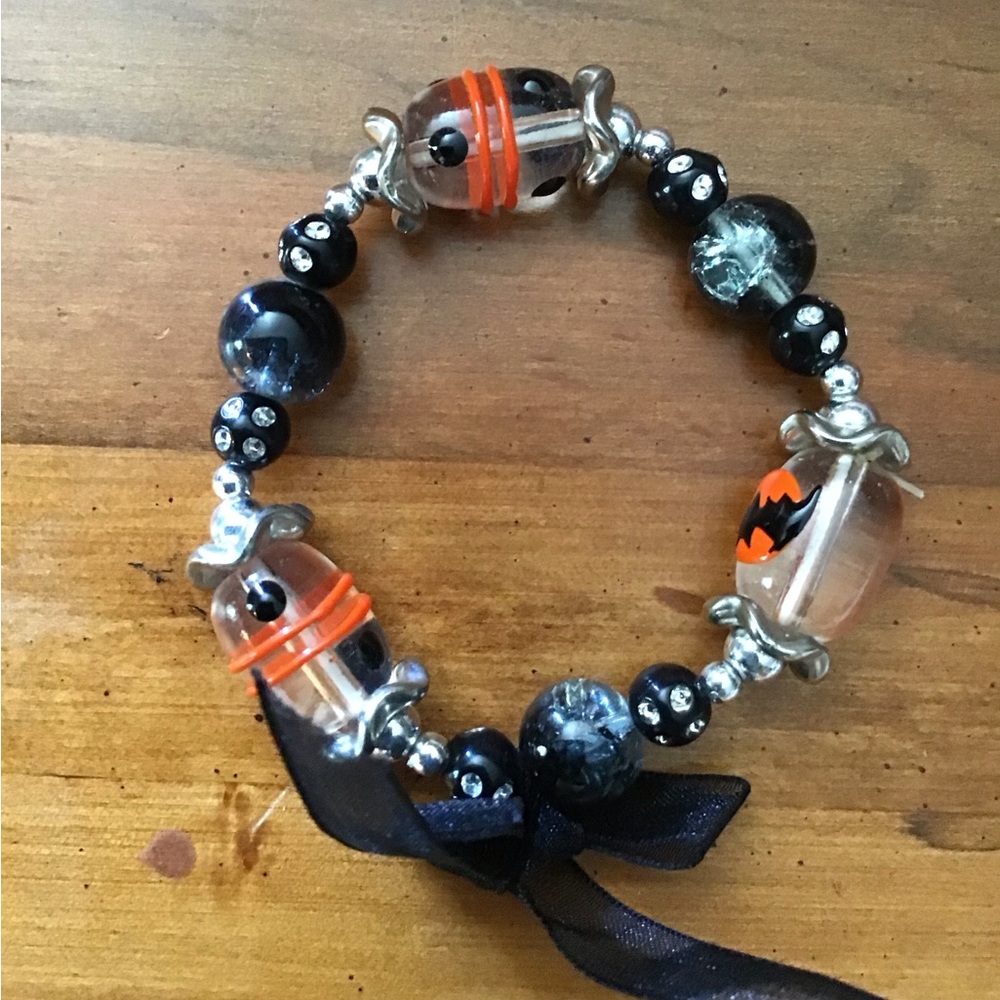 New Stunning Fall Stone and Silver Bracelet in silver, Orange, Brown& Bl…